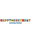 Banner personalizable Happy Birthday Party Town