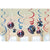 Amscan Captain America Hanging Swirls Decoration Kit