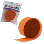 Amscan Crepe Streamer - Orange