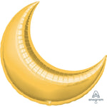 Amscan Crescent Moon Gold  35″