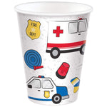 Amscan First Responders Cups 9 oz (8 count)