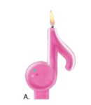 Amscan Internet Famous Music Candle
