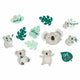 Decoraciones recortadas de koala