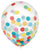 Amscan Latex 12" Clear Latex Balloons with Multicolor Confetti (6)