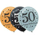 50th Birthday Sparkling Celebration 12″ Latex Balloons (15 count)