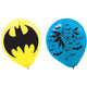 Globos de látex Batman de 12" (6 unidades)