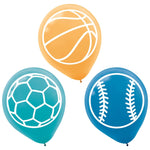 Amscan Latex Birthday Baller Sports 12″ Latex Balloons (6 count)