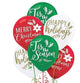 Christmas Phrases 12″ Latex Balloons (15 count)