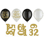 Amscan Latex Customizable New Year's Countdown 12″ Latex Balloons (12 count)