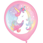 Amscan Latex Enchanted Unicorn Latex Balloons 12″ Latex Balloons (5 count)