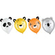 Get Wild Birthday Kit de decoración de globos de látex de 12″ (6 unidades)