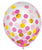 Amscan Latex Gold & Pink Confetti Filled Clear 12″ Latex Balloon
