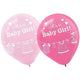 It's A Baby Girl Clothesline 12″ Latex Balloons (15 count)