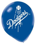 Amscan Latex LA Dodgers 12" Latex Balloons (6 Count)