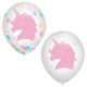 Magical Unicorn 12″ Latex Balloons with Confetti (6)