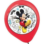 Amscan Latex Mickey On The Go 12″ Latex Balloons (5 count)