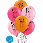 Amscan Latex Minnie 1st Bday Balloon Latex Balloons (15 count)
