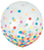 Amscan Latex Multicolor Confetti Filled 24″ Latex Balloon