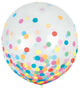 Multicolor Confetti Filled 24″ Latex Balloon