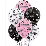 Amscan Latex Parisian Bridal Shower 12″ Latex Balloons (6 count)
