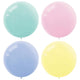 Pastel Assortment of 24″ Latex Balloons (4 Count)