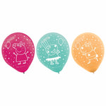 Amscan Latex Peppa Pig Confetti Party 12″ Latex Balloons (6 count)