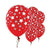 Amscan Latex Red 12" Latex with Stars Balloons (6 Count)