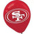 Globos de látex SF 49ers de 12" (6 unidades)