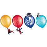 Amscan Latex Spider-Man Web Balloon Decoration Kit Latex Balloons (6 count)