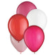 Globos de látex de 12″ de los colores del día de San Valentín (15 unidades)