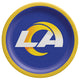 Platos de papel Los Angeles Rams 9″ (8 unidades)