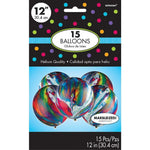 Marble 12″ Latex Balloons (15 pack)