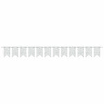 Amscan Party Supplies 2 Pin Pennant Banner White