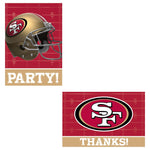 Amscan Party Supplies 49ers Invites  and Thank You Combo (8 count)