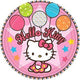 Platos de sueños con globos de Hello Kitty de 7" (8 unidades)