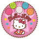 Platos de sueños con globos de Hello Kittle de 9" (8 unidades)