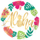 Platos redondos metálicos Aloha, 10.5″ (8 unidades)