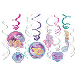 Amscan Party Supplies Barbie Mermaid Value Pack Foil & Iridescent Swirl Decorations (12 piece set)
