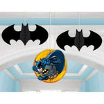 Amscan Party Supplies Batman Honeycomb Decoractions (3 count)