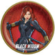 Platos redondos Black Widow de 7" (8 unidades)