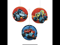 Amscan Party Supplies Blaze and the Monster Machines Honeycomb Decorations (3pc) (3 count)