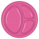 Bright Pink 10.25in Divided Plates 20ct 25″ (20 count)