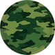 Camouflage 9" Plate      (8 count)