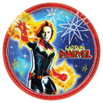 Amscan Party Supplies Captain Marvel 9in Plates  9″ (8 count)