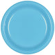 Platos de plástico azul caribeño de 8" (20 unidades)