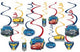 Kit de decoración de remolinos colgantes Cars 3 (12 unidades)