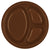 Amscan Party Supplies Choc Bwn 10.25in Divided Plates 20ct 25″ (20 count)