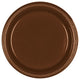 Platos marrón chocolate de 7" (20 unidades)