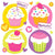 Amscan Party Supplies Cupcake Party Beverage Napkins (16 count)