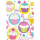 Happy Birthday Cupcake Party Treat Goodie Bags (8 count)